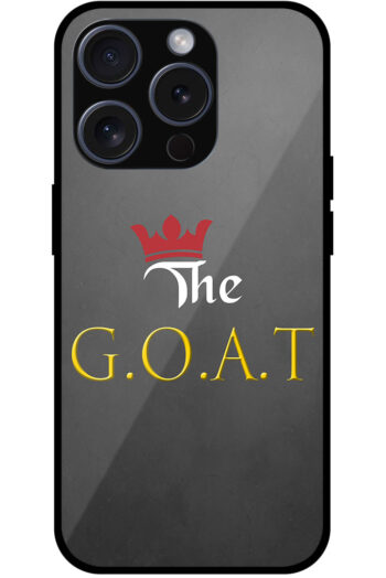 The GOAT Text Illustration Metal TPU Printed Case