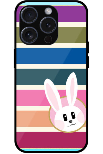 Pretty Bunny Multistripe Pattern Metal TPU Printed Case