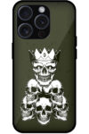 Pile of Skulls Vector Illustration Metal TPU Printed Case