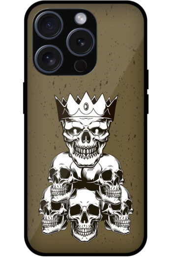 Pile of Skulls Vector Illustration Metal TPU Printed Case