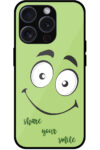 Happy Smiling Face Clipart Metal TPU Printed Case