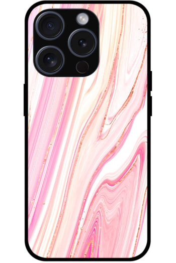 Alluring Liquid Marble Illustration Metal TPU Printed Case