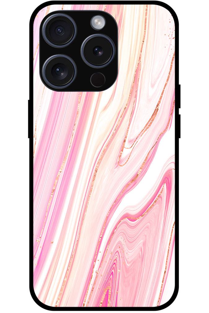 Alluring Liquid Marble Illustration Metal TPU Printed Case