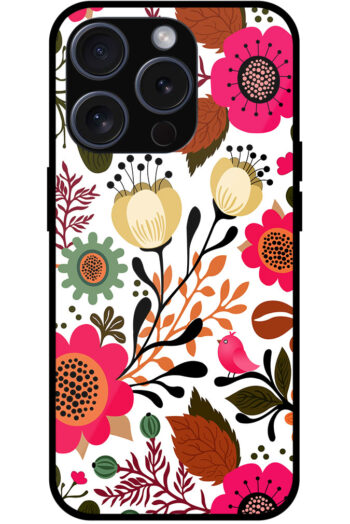 Beautiful Spring Flower Design Metal TPU Printed Case