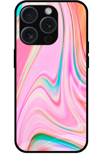 Alluring Liquid Marble Illustration Metal TPU Printed Case