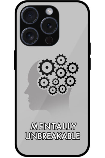 Human Head Gears Illustration Metal TPU Printed Case