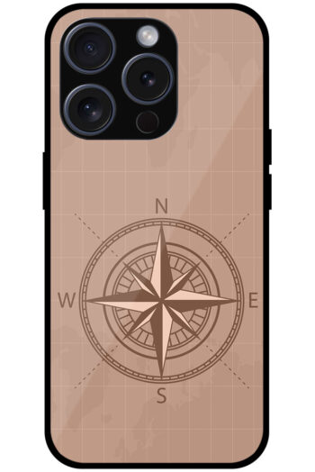 Vintage Compass Vector Illustration Metal TPU Printed Case