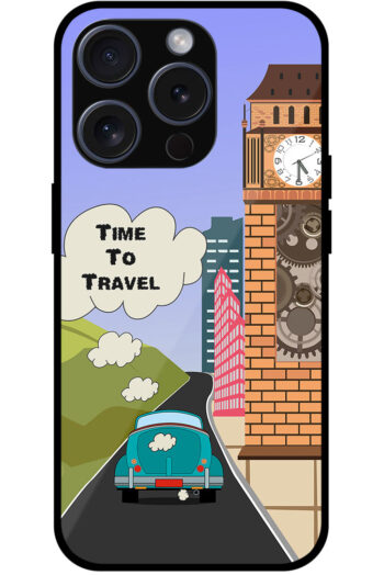 Time To Travel Vector Car Design Metal TPU Printed Case