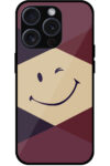 Vector Wink Emoji Illustration Metal TPU Printed Case