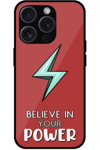 Believe in Your Power Textart Metal TPU Printed Case
