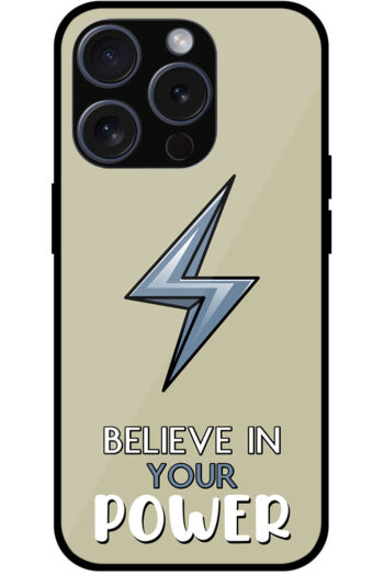 Believe in Your Power Textart Metal TPU Printed Case