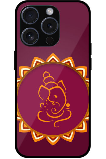 Lord Ganesha Floral Sketchart Metal TPU Printed Case