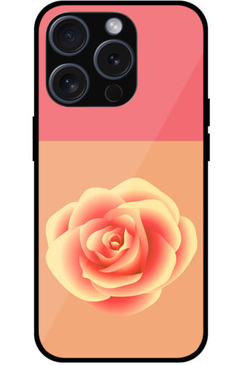 Colorful Vector Rose Design Metal TPU Printed Case