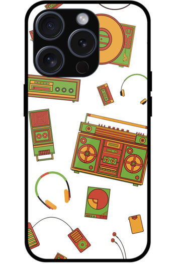 Music Accessories Vector Pattern Metal TPU Printed Case