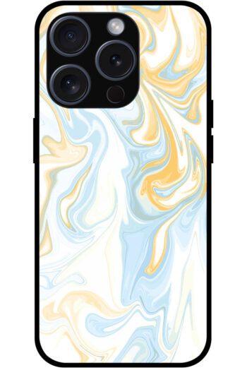 Aesthetic Liquid Marble Artwork Metal TPU Printed Case