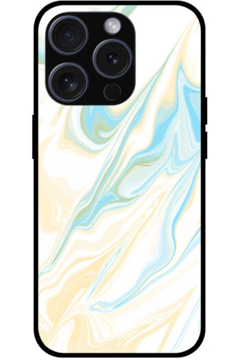 Aesthetic Liquid Marble Artwork Metal TPU Printed Case