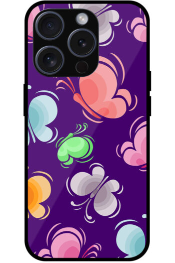 Unique Butterfly Pattern Metal TPU Printed Case