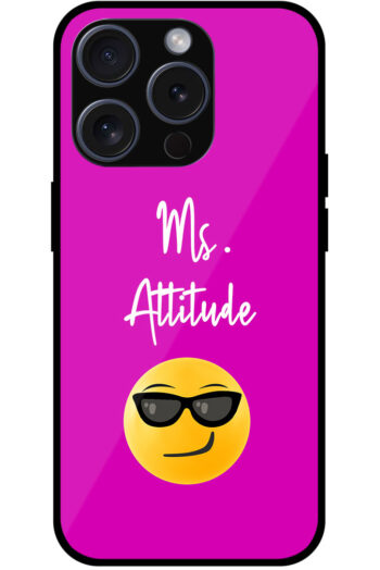 Emoji Ms. Attitude Vector Design Metal TPU Printed Case