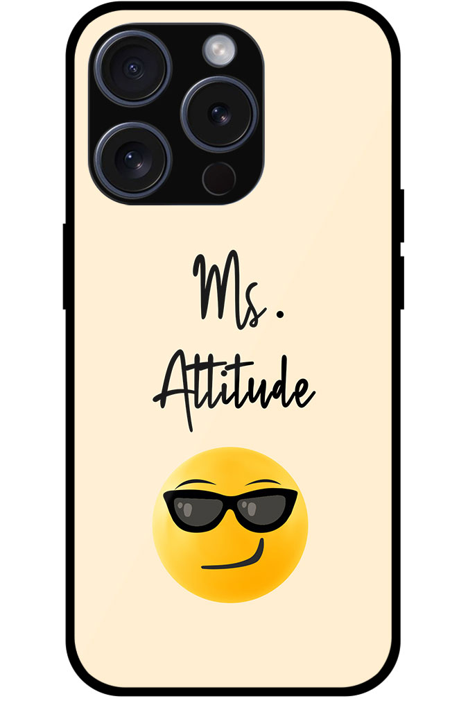 Emoji Ms. Attitude Vector Design Metal TPU Printed Case
