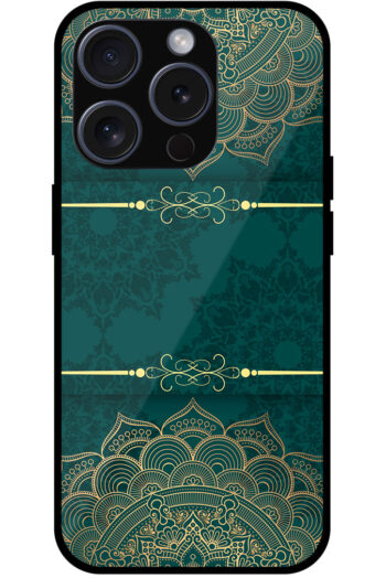 Decorative Semicircle Mandala Art Metal TPU Printed Case