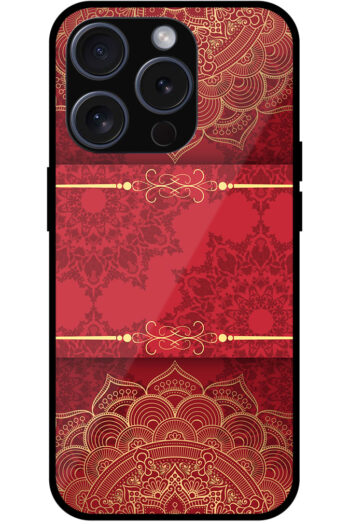 Decorative Semicircle Mandala Art Metal TPU Printed Case