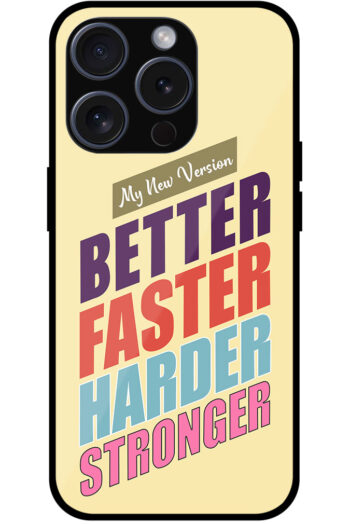 Better Faster Harder Stronger Metal TPU Printed Case