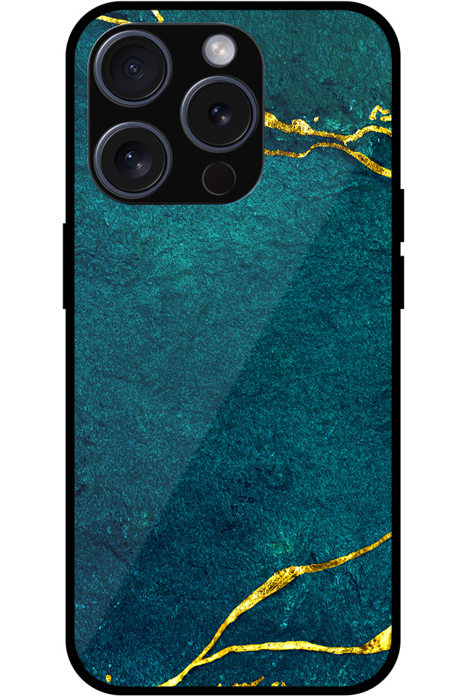 Gold Stripe Marble Wallpaper Metal TPU Printed Case