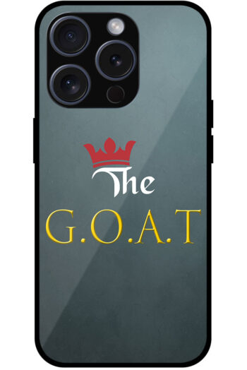The GOAT Text Illustration Metal TPU Printed Case