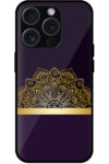 Golden Mandala Floral Design Metal TPU Printed Case