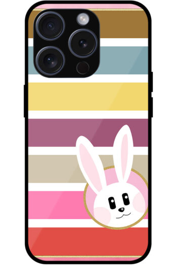 Pretty Bunny Multistripe Pattern Metal TPU Printed Case