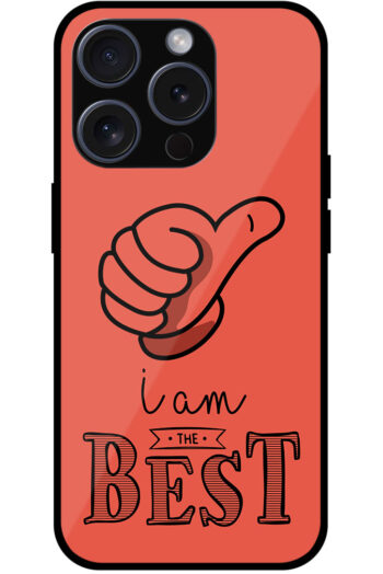 I Am The Best Text Design Metal TPU Printed Case