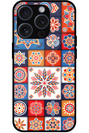 Decorative Rangoli Pattern Design Metal TPU Printed Case