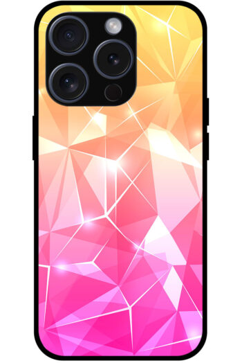 Flawless Colorful Crystal Design Metal TPU Printed Case