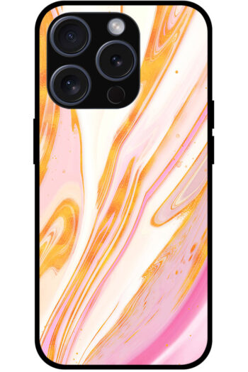Alluring Liquid Marble Illustration Metal TPU Printed Case