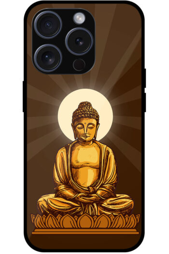 Lord Buddha Graphic Illustration Metal TPU Printed Case