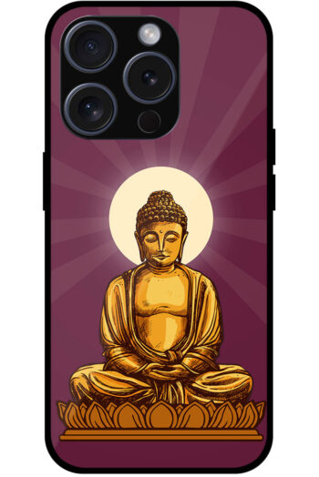 Lord Buddha Graphic Illustration Metal TPU Printed Case