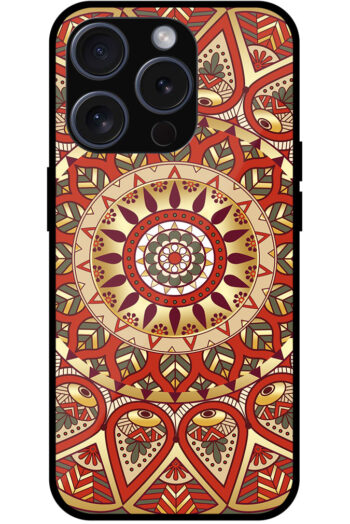 Mandala Artform Rangoli Pattern Metal TPU Printed Case
