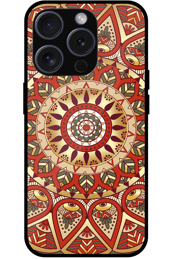 Mandala Artform Rangoli Pattern Metal TPU Printed Case