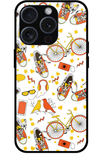 Fashion Accessories Uniform Pattern Metal TPU Printed Case