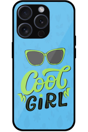 Cool Girl Stylish Vector Design Metal TPU Printed Case