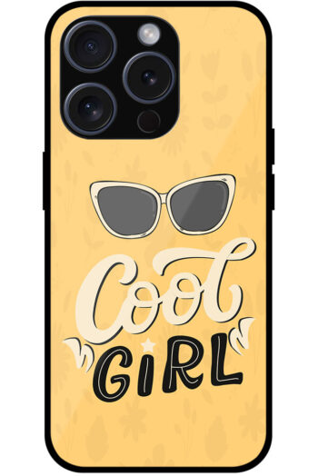 Cool Girl Stylish Vector Design Metal TPU Printed Case