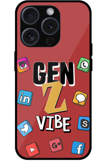Gen Z Vibe Socialmedia Graphic Illustration Metal TPU Printed Case