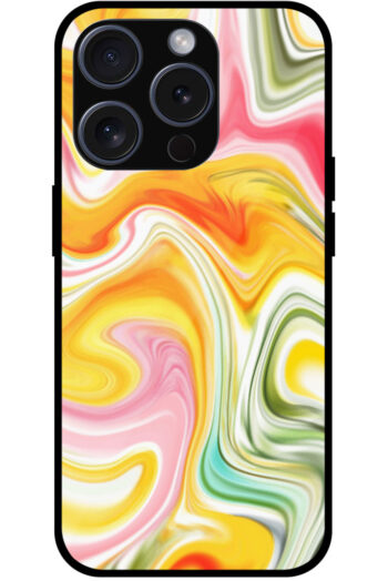 Artistically Beautiful Paintmix Design Metal TPU Printed Case