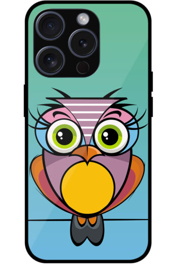 Cute Cartoon Owl Clipart Metal TPU Printed Case