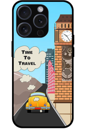 Time To Travel Vector Car Design Metal TPU Printed Case