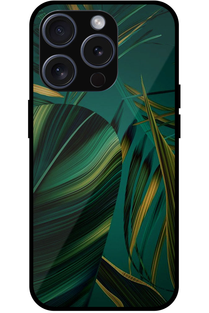 Abstract Peacock Feather Design Metal TPU Printed Case
