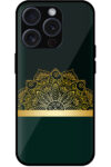 Golden Mandala Floral Design Metal TPU Printed Case