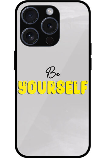 Be Yourself Textart Metal TPU Printed Case