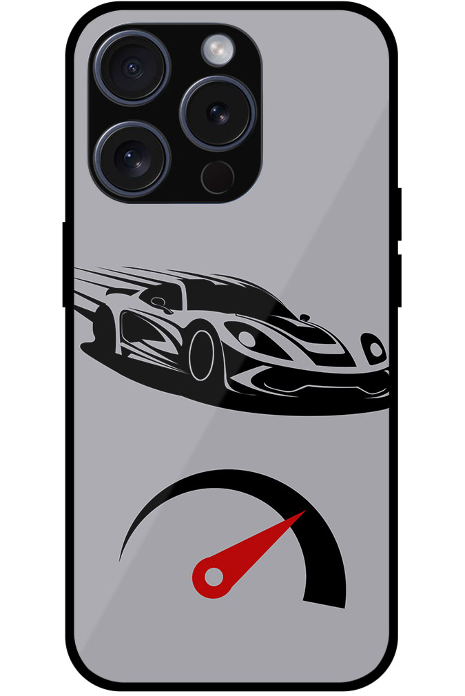 Racing Sports Car Vector Design Metal TPU Printed Case