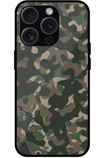Soldier Camouflage Pattern Metal TPU Printed Case
